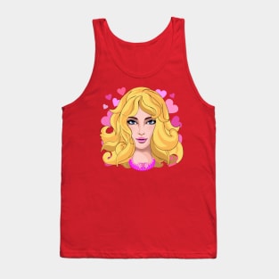 Barbie Pink Beauty Portrait Tank Top